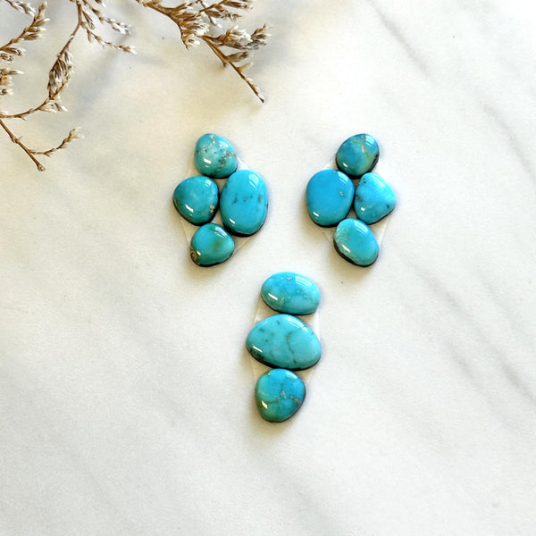 Natural Lone Mountain Turquoise Cabochons – Turquoise Moose