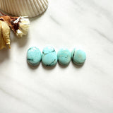 Small Faint Green Freeform Sonora Turquoise, Set of 4 Background