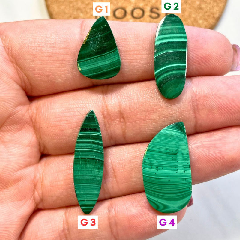 1. Large Teardrop Malachite - 083024