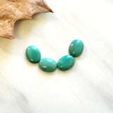 Medium Mint Green Oval Kingman Turquoise, Set of 4 Background