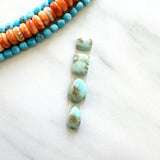 Small Mint Green Mixed Sonora Turquoise, Set of 4 Background