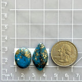 Medium Ocean Blue Mixed Ithaca Peak Turquoise, Set of 2 Dimensions