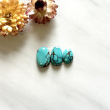 Small Sky Blue Freeform Yungai Turquoise, Set of 3 Background