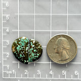 Small Sky Blue Half Moon Bamboo Mountain Turquoise, Set of 2 Dimensions