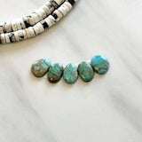 Small Sky Blue Mixed Number 8 Turquoise, Set of 5 Background