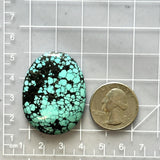 Large Sky Blue Round Yungai Turquoise Dimensions