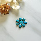 Small Sky Blue Mixed Mixed Turquoise, Set of 8 Background