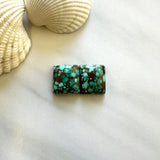 Medium Sea Green Square Namtso Lake Turquoise, Set of 2 Background