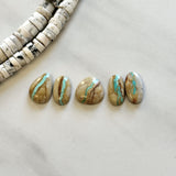 Small Sky Blue Freeform Royston Turquoise, Set of 5 Background