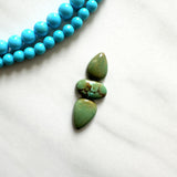 Small Bamboo Green Mixed Bamboo Mountain Turquoise, Set of 3 Background