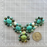 Small Mixed Mixed Yungai Turquoise, Set of 50 Dimensions