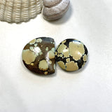 Large Pale Brown Mixed Treasure Mountain Turquoise, Set of 2 Background