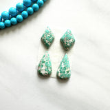 Small Mint Green Mixed Namtso Lake Turquoise, Set of 4 Background