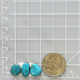 Small Ocean Blue Freeform Kingman Turquoise, Set of 3 Dimensions