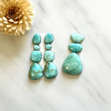Small Mint Green Mixed Lone Mountain Turquoise, Set of 11 Background