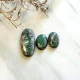Large Sea Green Mixed Broken Arrow Variscite, Set of 3 Background