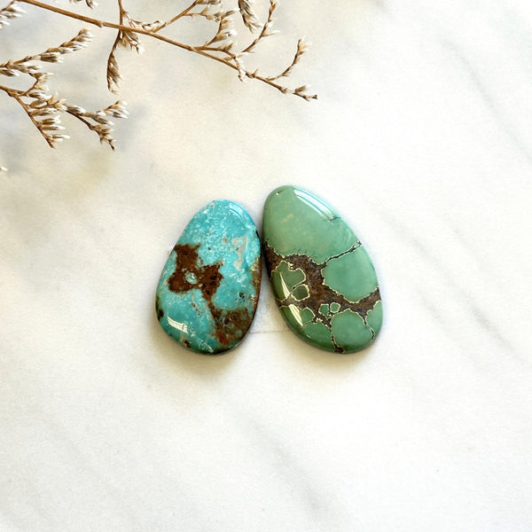 Large Mixed Mixed Treasure Mountain Turquoise, Set of 2 Background