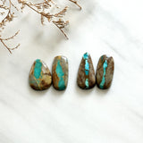 Large Sky Blue Mixed Royston Turquoise, Set of 4 Background