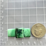 Small Mint Green Bar Crescent Lake Variscite, Set of 3 Dimensions