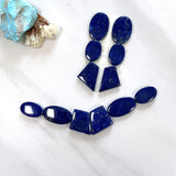 Small Deep Blue Mixed Lapis Lazuli, Set of 14 Background