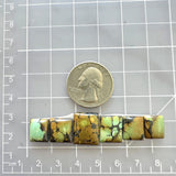 Small Earth Brown Bar Treasure Mountain Turquoise, Set of 6 Dimensions