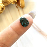 Small Deep Blue Freeform Lander Blue Turquoise Background