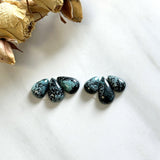 Small Sky Blue Teardrop Milky Way Turquoise, Set of 3 Background
