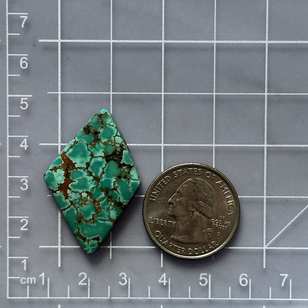 Large Sea Green Diamond Yungai Turquoise Dimensions