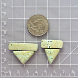 Large Faint Blue Mixed Giraffe Turquoise, Set of 4 Dimensions