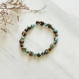 Sky Blue Number 8 Turquoise Nugget Beads Background