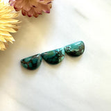 Small Ocean Blue Half Moon Yungai Turquoise, Set of 3 Background
