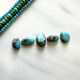 Small Sky Blue Mixed Ithaca Peak Turquoise, Set of 5 Background