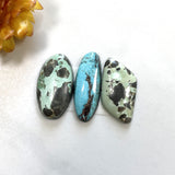 Medium Mixed Mixed Carico Lake Turquoise, Set of 3 Background