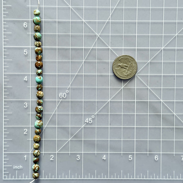 Sky Blue Number 8 Turquoise Smooth Nugget Beads Dimensions