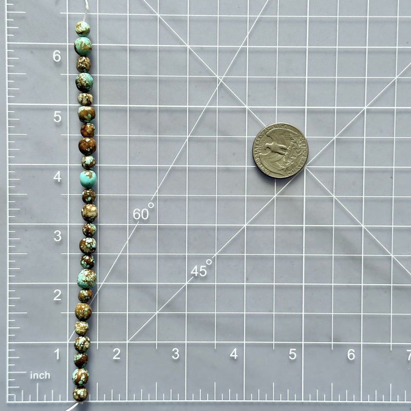 Sky Blue Number 8 Turquoise Smooth Nugget Beads Dimensions