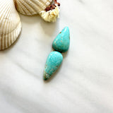 Medium Sky Blue Teardrop Fox Turquoise, Set of 2 Background