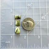 Small Mint Green Mixed Treasure Mountain Turquoise, Set of 3 Dimensions