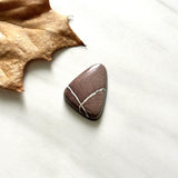 Large Red Triangle White Buffalo Dolomite Background