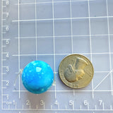 Large Sky Blue Round Ithaca Peak Turquoise Dimensions