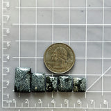 Small Purple Bar Milky Way Turquoise, Set of 5 Dimensions