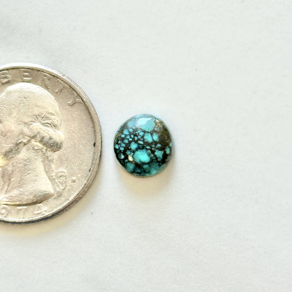 Small Sky Blue Round Lander Blue Turquoise Dimensions