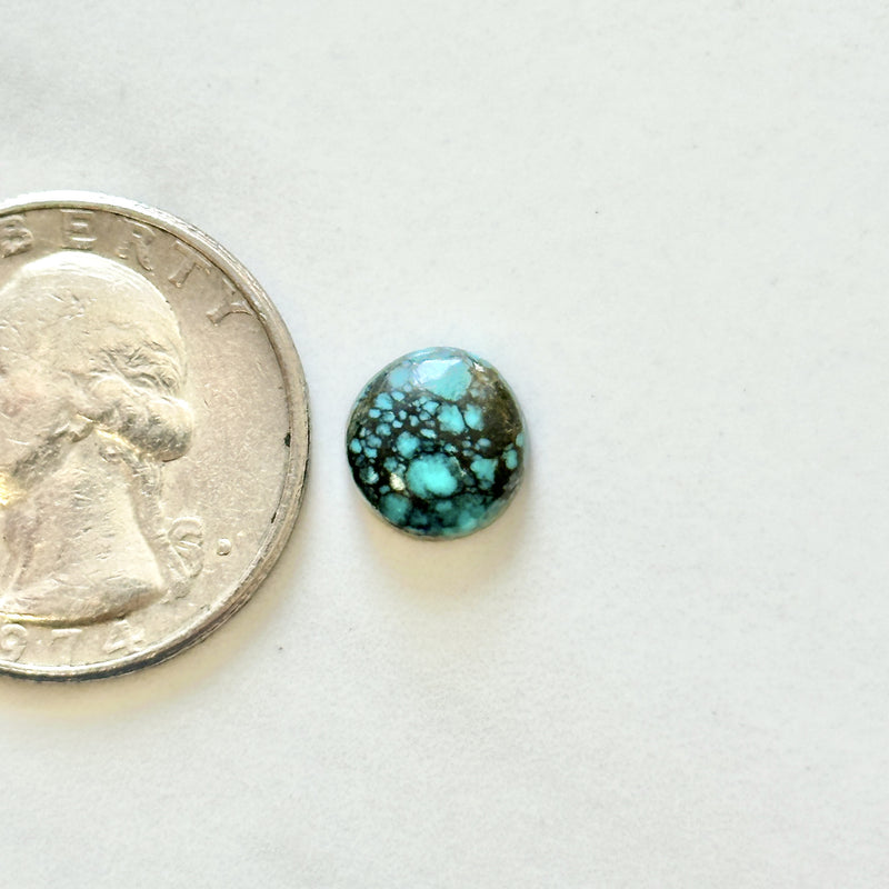 Small Sky Blue Round Lander Blue Turquoise Dimensions