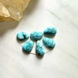 Small Sky Blue Mixed Namtso Lake Turquoise, Set of 6 Background