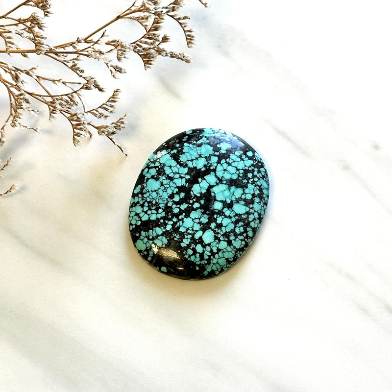 Large Sky Blue Round Yungai Turquoise Background