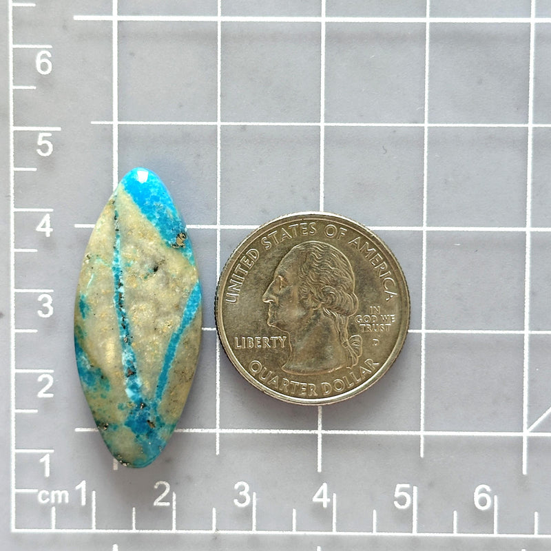 Large Sky Blue Freeform Ithaca Peak Turquoise Dimensions