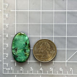 Large Deep Green Oval Crescent Lake Variscite Dimensions