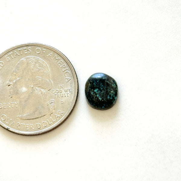 Small Deep Blue Round Lander Blue Turquoise Dimensions