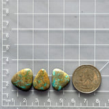 Medium Sky Blue Mixed Royston Turquoise, Set of 3 Dimensions