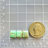Small Mint Green Square Crescent Lake Variscite, Set of 3 Dimensions