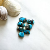 Small Sky Blue Mixed Ithaca Peak Turquoise, Set of 7 Background